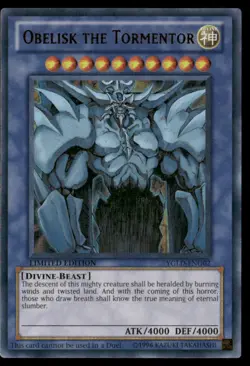Obelisk the Tormentor King of Games: Yugi's Legendary Decks YGLD-ENG02 Yugioh LP - Image 1