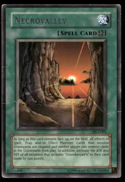 Necrovalley Duelist League Promo DL3-001 Rare Yugioh Damaged - Image 1