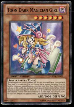 Toon Dark Magician Girl Gold Series 4: Pyramids Edition GLD4-EN015 Yugioh DMG - Image 1