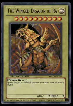 The Winged Dragon of Ra King of Games: Yugi's Legendary Decks YGLD-ENG03 LP - Image 1