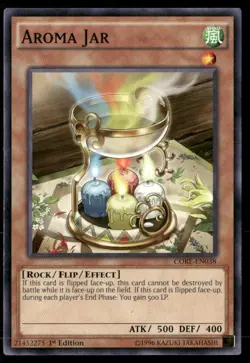 Aroma Jar Clash of Rebellions CORE-EN038 Common / Short Print Yugioh LP - Image 1