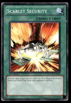 Scarlet Security Extreme Victory EXVC-EN045 Common / Short Print Yugioh HP - Image 1