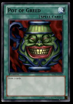 Pot of Greed Battle Pack 2: War of the Giants BP02-EN129 Rare Yugioh HP - Image 1