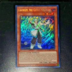 Crowley, the Gifted Magistus BLMM-EN044 Secret Rare 1st Edition Yugioh Card NM - Image 1