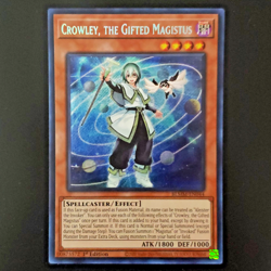 Crowley, the Gifted Magistus BLMM-EN044 Secret Rare 1st Edition Yugioh Card NM - Image 2