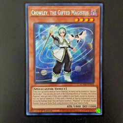 Crowley, the Gifted Magistus BLMM-EN044 Secret Rare 1st Edition Yugioh Card NM - Image 4