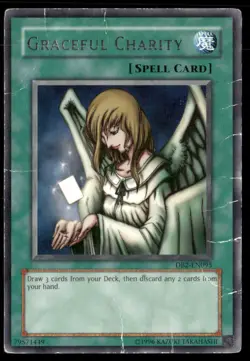 Graceful Charity Dark Beginning 2 DB2-EN095 Rare Yugioh Damaged - Image 1