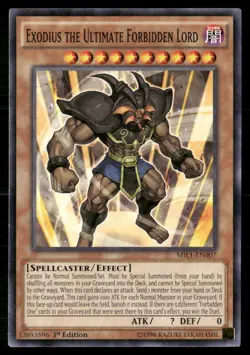 Exodius the Ultimate Forbidden Lord Millennium Pack MIL1-EN007 Yugioh LP - Image 1