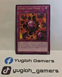 YUGIOH CRUSH CARD VIRUS DPBC RARE 1ST EDITION LIGHT PLAYED - Image 1