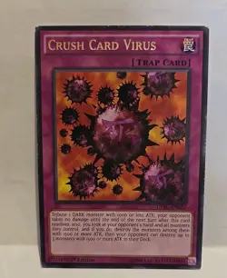 YUGIOH CRUSH CARD VIRUS DPBC RARE 1ST EDITION LIGHT PLAYED - Image 2