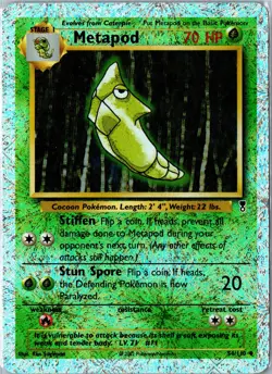 Pokemon Card - Metapod 54/110 - Legendary Collection Reverse Holo MP Vintage - Image 1