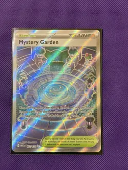 Mystery Garden 172/132 Ultra Rare Full Art Trainer Mega Evolution Pokemon Card - Image 1
