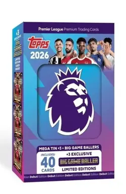 Topps Premier League 2026 Debut Edition Cards - Mega Tin #3 - Image 1