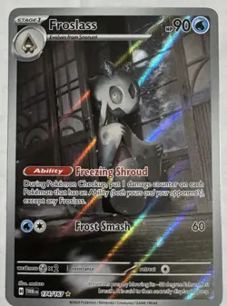 Pokemon TCG Froslass Scarlet & Violet Twilight Masquerade Holo Card 174/167 - Image 1