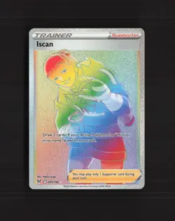 Iscan 207/196 Lost Origin Full Art Rare Rainbow Holo Pokemon Card NM - Image 1