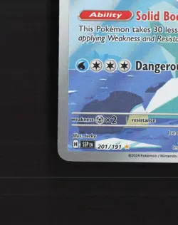 Cetitan 201/191 Surging Sparks Full Art Ultra Rare Holo Pokemon Card NM - Image 5