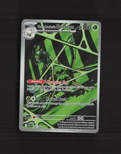 Team Rocket's Spidops 187/182 Destined Rivals Full Art Pokemon Card NM - Image 1