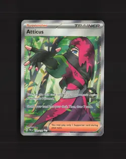Atticus 133/131 Prismatic Evolutions Full Art Ultra Rare Holo Pokemon Card NM - Image 1