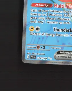 Rotom ex 111/094 Phantasmal Flames Full Art Ultra Rare Holo Pokemon Card NM - Image 5