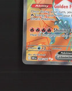 Ethan's Ho-Oh ex 209/182 Destined Rivals Full Art Ultra Rare Pokemon Card NM - Image 5