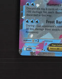 Mega Abomasnow ex 036/132 Mega Evolution Ultra Rare Holo Pokemon Card NM - Image 5