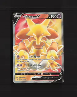 Alakazam V 172/185 Vivid Voltage Full Art Ultra Rare Holo Pokemon Card NM - Image 1