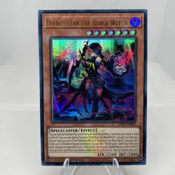 Yugioh Diabellstar the Black Witch 25LP-EN001 Ultra Rare with Stamp NM - Image 1