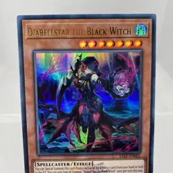 Yugioh Diabellstar the Black Witch 25LP-EN001 Ultra Rare with Stamp NM - Image 2