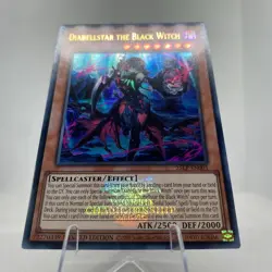 Yugioh Diabellstar the Black Witch 25LP-EN001 Ultra Rare with Stamp NM - Image 4