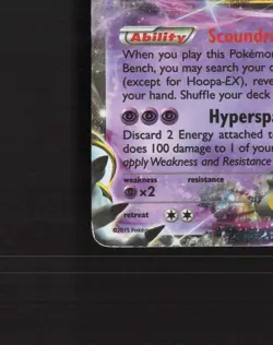 Hoopa EX XY71 XY Promos Black Star Promo Holo Pokemon Card DMG - Image 5