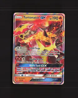 Turtonator GX 18/145 Guardians Rising Ultra Rare Holo Pokemon Card LP+ - Image 1