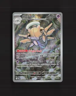 Shedinja 144/132 Mega Evolution Full Art Ultra Rare Holo Pokemon Card NM - Image 1