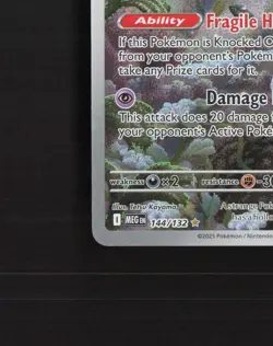 Shedinja 144/132 Mega Evolution Full Art Ultra Rare Holo Pokemon Card NM - Image 5