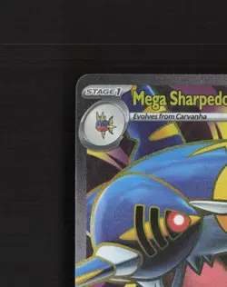 Mega Sharpedo ex 113/094 Phantasmal Flames Full Art Ultra Rare Pokemon Card NM - Image 3