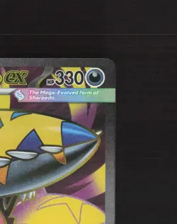 Mega Sharpedo ex 113/094 Phantasmal Flames Full Art Ultra Rare Pokemon Card NM - Image 4