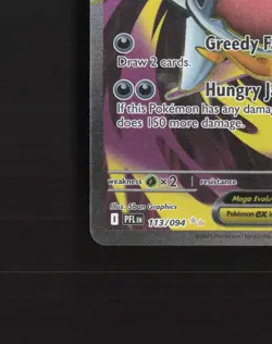 Mega Sharpedo ex 113/094 Phantasmal Flames Full Art Ultra Rare Pokemon Card NM - Image 5