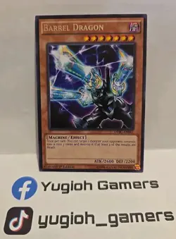 YUGIOH BARREL DRAGON DPBC 1ST EDITION LIGHT PLAYED RARE - Image 1