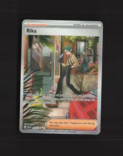 Rika 258/182 Paradox Rift Full Art Ultra Rare Holo Pokemon Card NM - Image 1