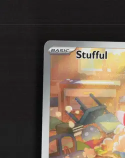Stufful 154/132 Mega Evolution Full Art Ultra Rare Holo Pokemon Card NM - Image 3