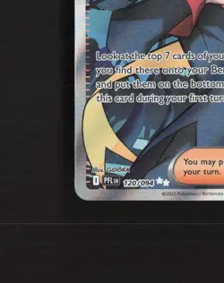 Grimsley's Move 120/094 Phantasmal Flames Full Art Ultra Rare Pokemon Card NM - Image 5