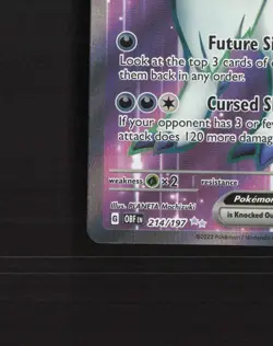 Absol ex 214/197 Obsidian Flames Full Art Ultra Rare Holo Pokemon Card NM - Image 5