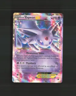Espeon EX 52/122 Breakpoint Ultra Rare Holo Pokemon Card DMG - Image 1