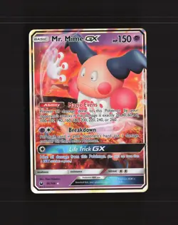 Mr. Mime GX 56/168 Celestial Storm Ultra Rare Holo Pokemon Card LP+ - Image 1