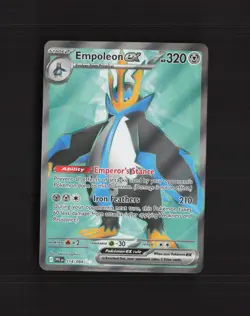 Empoleon ex 114/094 Phantasmal Flames Full Art Ultra Rare Holo Pokemon Card NM - Image 1