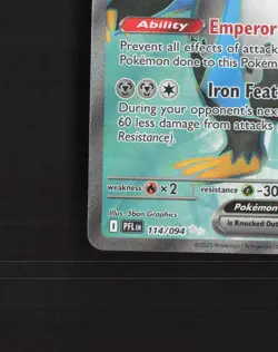 Empoleon ex 114/094 Phantasmal Flames Full Art Ultra Rare Holo Pokemon Card NM - Image 5