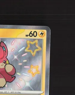 Pawmi 142/091 Paldean Fates Shiny Rare Holo Pokemon Card NM - Image 4