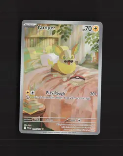 Yamper 099/094 Me02: Phantasmal Flames Full Art Ultra Rare Holo Pokemon Card NM - Image 1