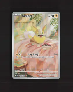 Yamper 099/094 Phantasmal Flames Full Art Ultra Rare Holo Pokemon Card NM - Image 1