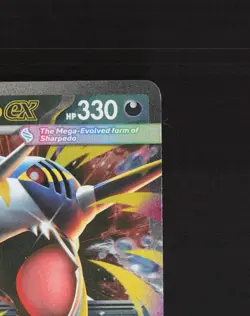 Mega Sharpedo ex 061/094 Phantasmal Flames Ultra Rare Holo Pokemon Card NM - Image 4