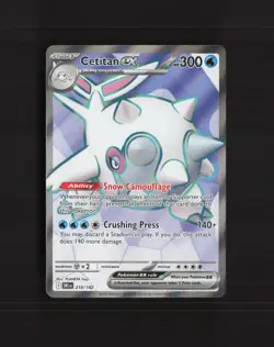 Cetitan ex 210/182 Destined Rivals Full Art Ultra Rare Holo Pokemon Card NM - Image 1
